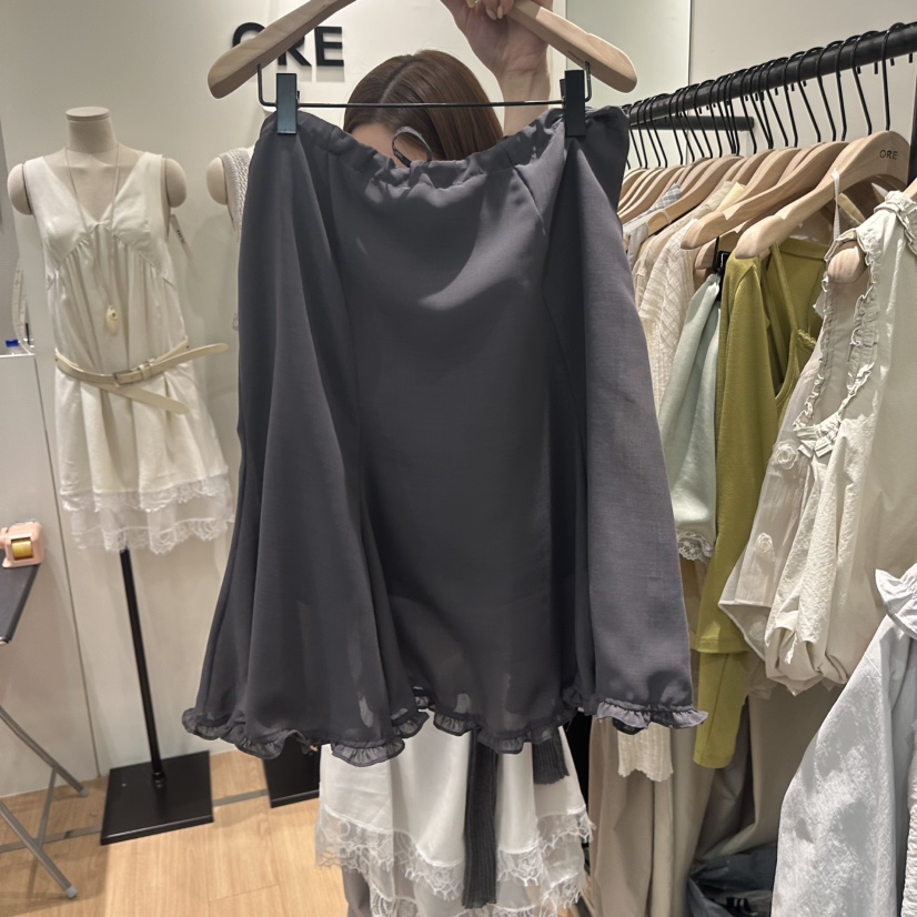 ORE-P韓國東大門代購女裝新款26春夏熱賣人氣半身裙中短裙ORE半身裙/中短裙