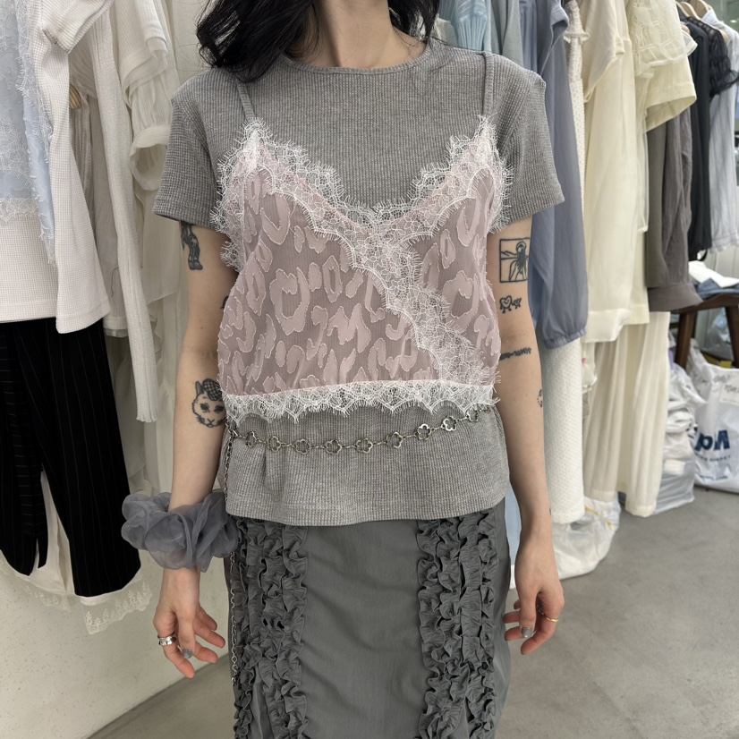 FOUNDATION韓國直郵實拍女裝新品休閑時尚人氣熱賣職業T恤FOUNDATIONT恤圖色2