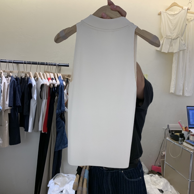 W AND J韓國直郵實拍女裝新品人氣職業26春夏熱賣吊帶背心W AND J吊帶/背心