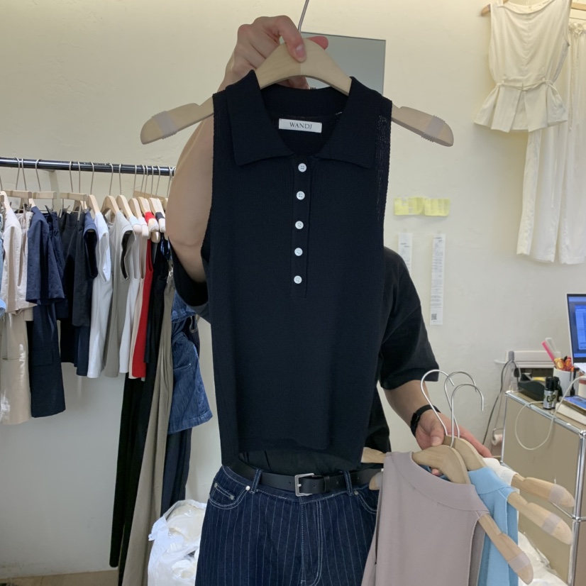 W AND J韓國直郵實拍女裝新品人氣職業26春夏熱賣吊帶背心W AND J吊帶/背心圖色4