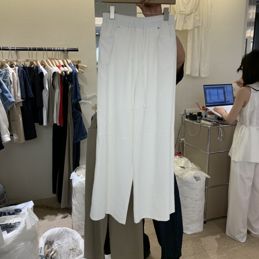 W AND J韓國直郵實拍女裝新款熱賣26春夏休閑時尚休閑褲W AND J休閑褲圖色1