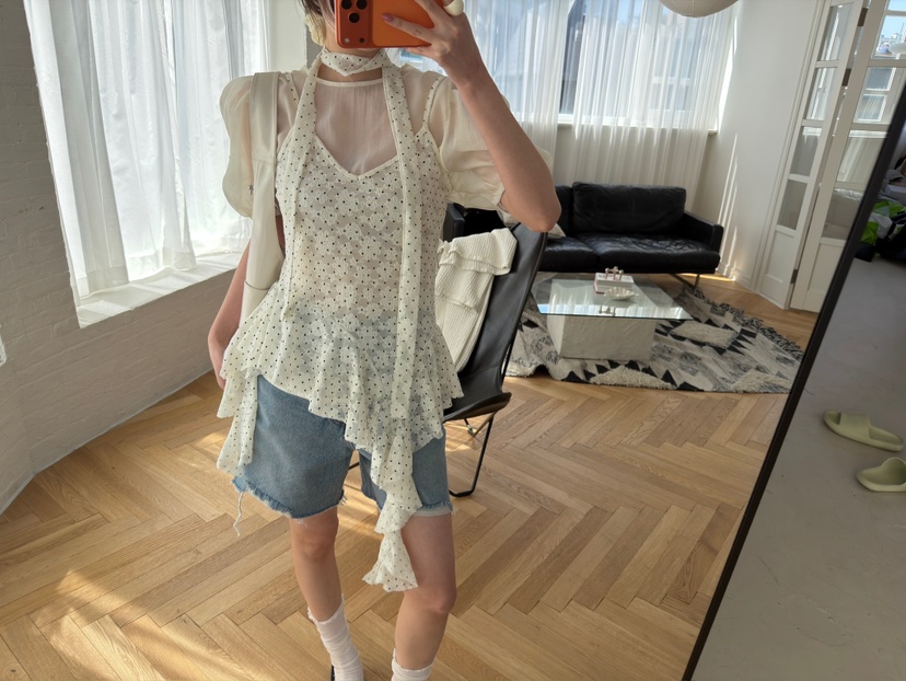 JOURNEY韓國東大門直郵女裝新款時尚人氣職業推薦襯衫蕾絲衫JOURNEY襯衫/蕾絲衫