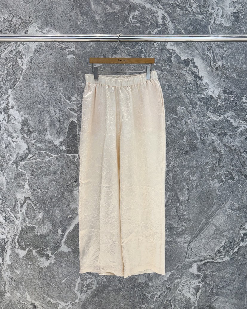 ROOKIE BUD韓國直郵實拍女裝新款職業時尚休閑褲褶皺緞面ROOKIE BUD-L休閑褲圖色3