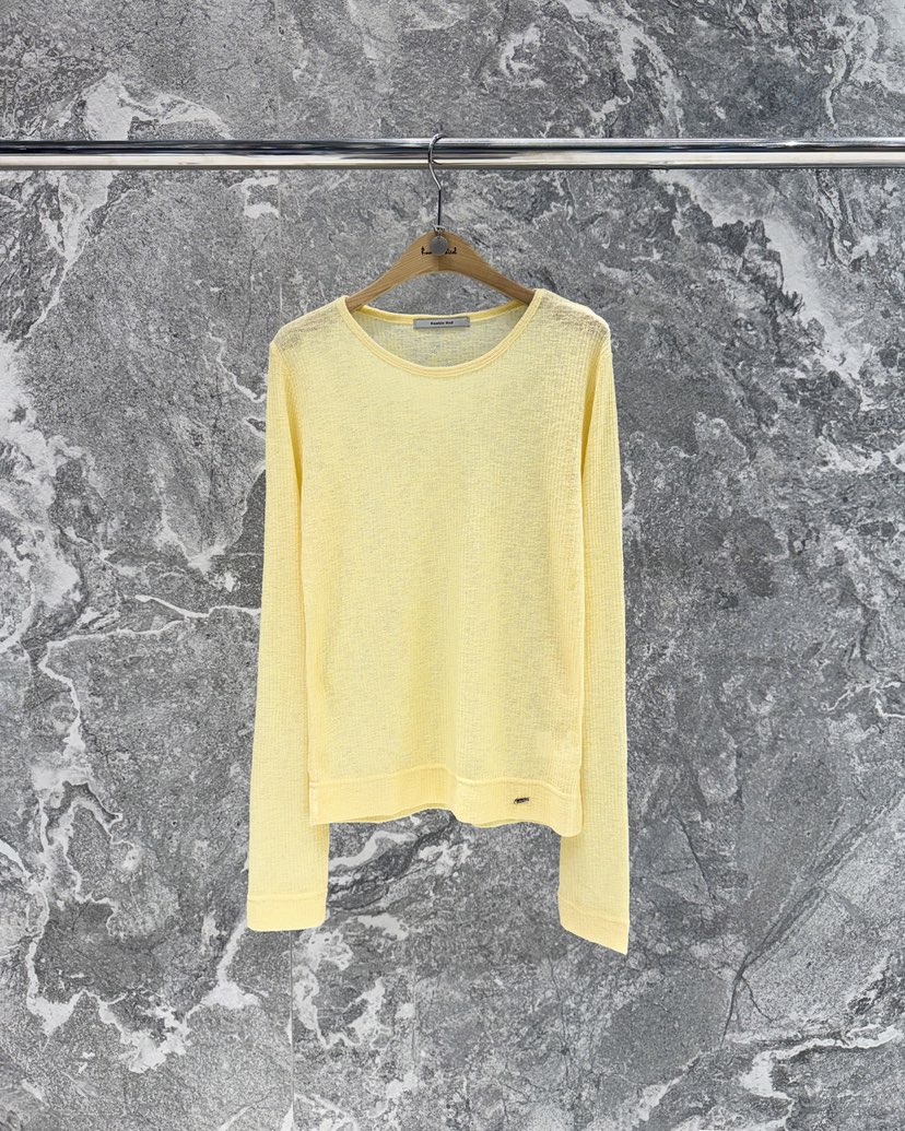 ROOKIE BUD韓國代購女士新款休閑熱賣職業推薦長袖T恤透視ROOKIE BUD-P長袖T恤圖色4