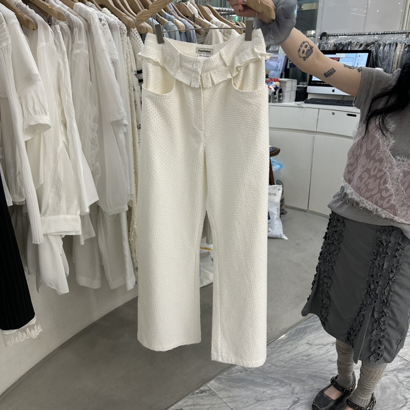 FOUNDATION韓國東大門直郵女裝新款推薦休閑時尚26春夏休閑褲FOUNDATION休閑褲圖色1