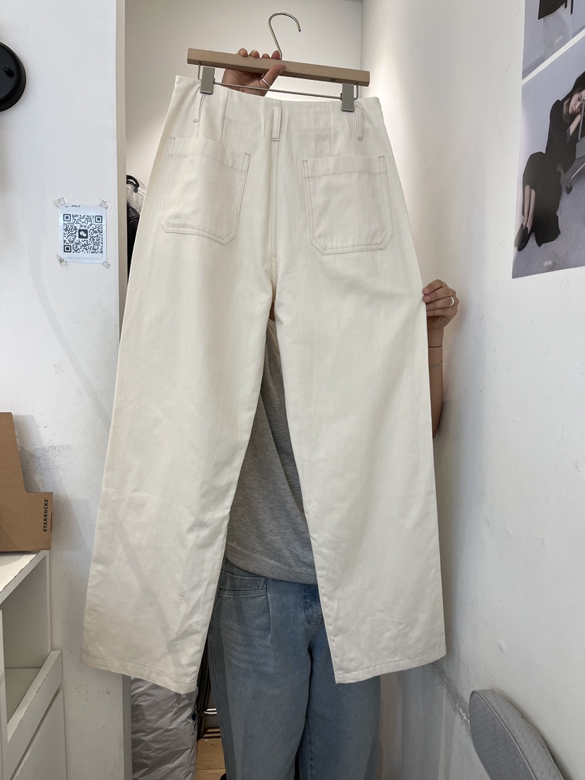 OUVIR韓國直郵女裝新品人氣休閑時尚推薦26春夏休閑褲腰帶亞麻O.V.R/OUVIR休閑褲