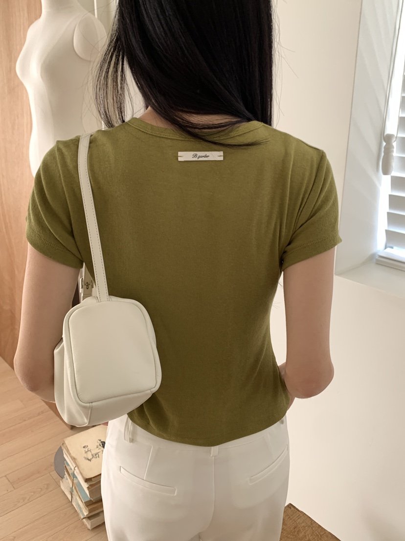 B_GARDER韓國東大門代購女裝新品職業26春夏推薦休閑熱賣T恤B.GARDERT恤