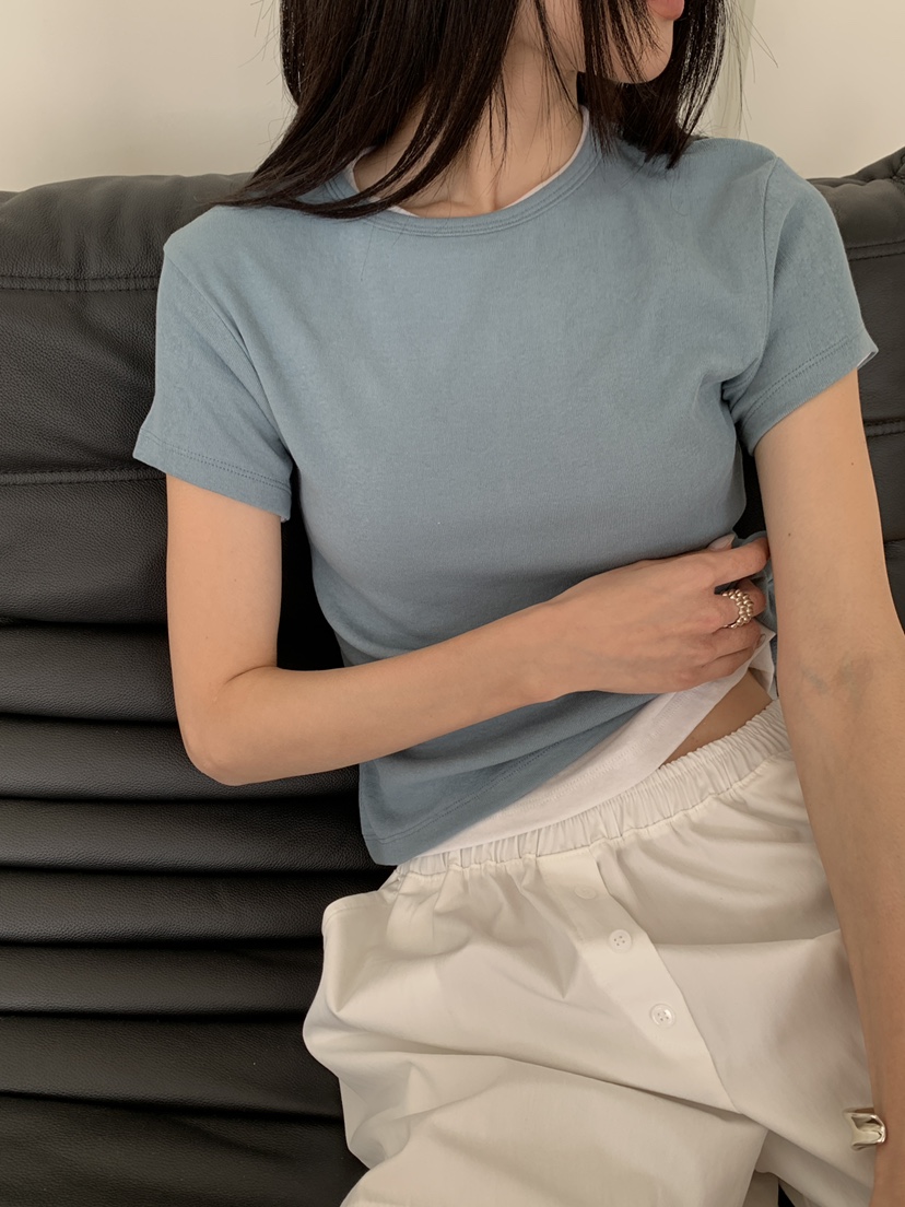 B_GARDER韓國東大門代購女裝新品職業26春夏推薦休閑熱賣T恤B.GARDERT恤圖色3