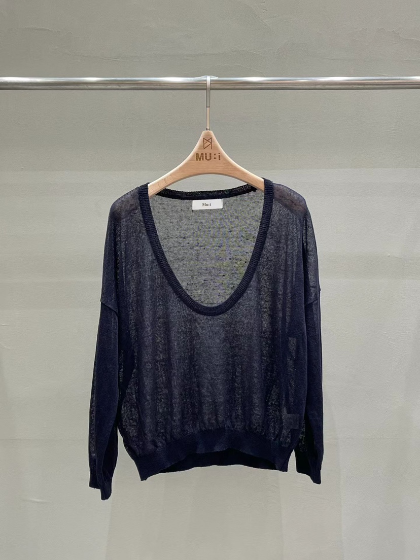 THE MUI韓國代購女裝新款人氣休閑時尚26春夏熱賣針織衫U領THE MUI針織衫圖色2