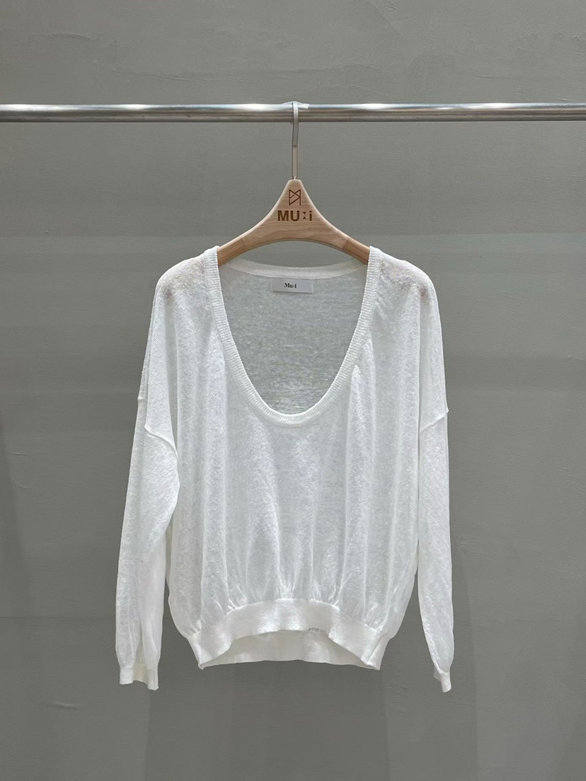 THE MUI韓國代購女裝新款人氣休閑時尚26春夏熱賣針織衫U領THE MUI針織衫圖色3