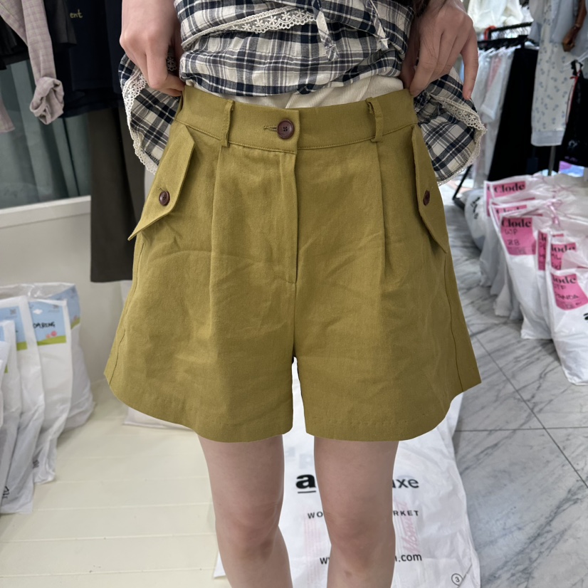 OURMOMENT韓國東大門代購女士新款26春夏時尚熱賣人氣短褲OURMOMENT短褲圖色3