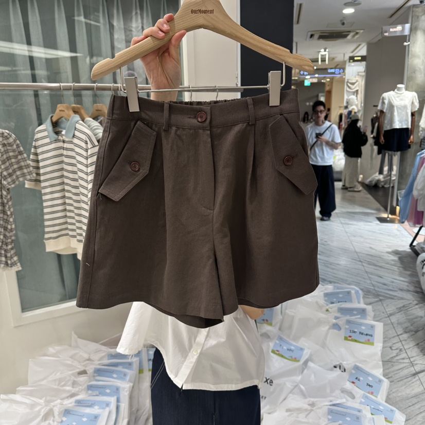 OURMOMENT韓國東大門代購女士新款26春夏時尚熱賣人氣短褲OURMOMENT短褲圖色4