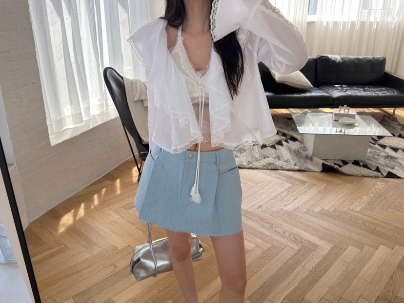 JOURNEY韓國代購女裝新品人氣26春夏休閑職業時尚襯衫蕾絲衫JOURNEY襯衫/蕾絲衫