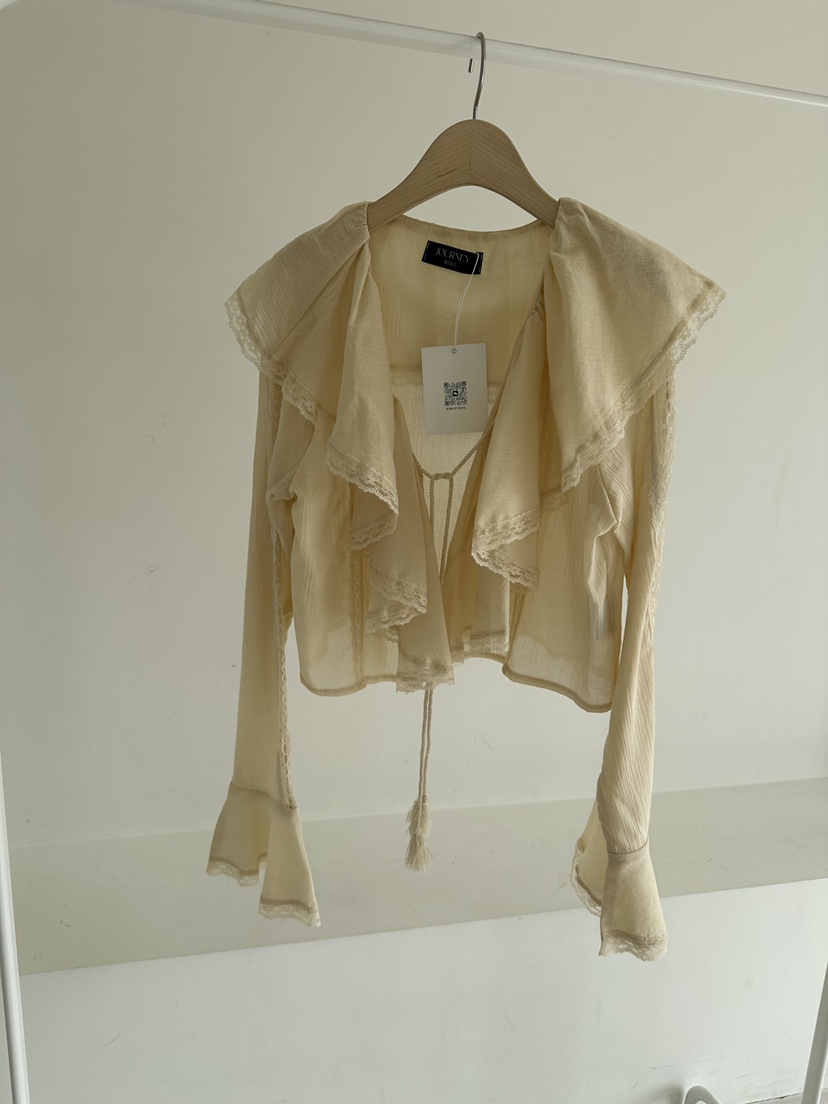 JOURNEY韓國代購女裝新品人氣26春夏休閑職業時尚襯衫蕾絲衫JOURNEY襯衫/蕾絲衫圖色2