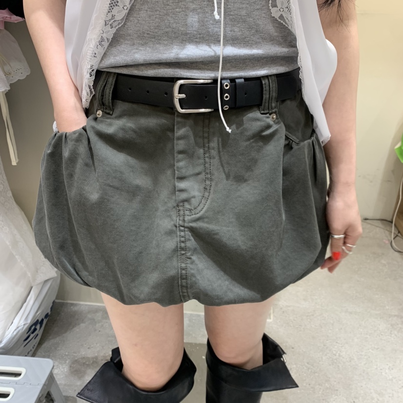 BY FLOW韓國直郵女士新品時尚人氣休閑職業短裙不含腰帶BY FLOW短裙圖色2