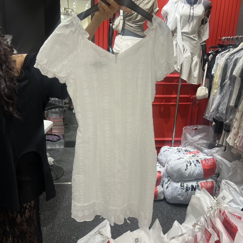 RARE CLOSET韓國直郵女士新款26春夏職業人氣連衣裙褶皺RARE CLOSET連衣裙