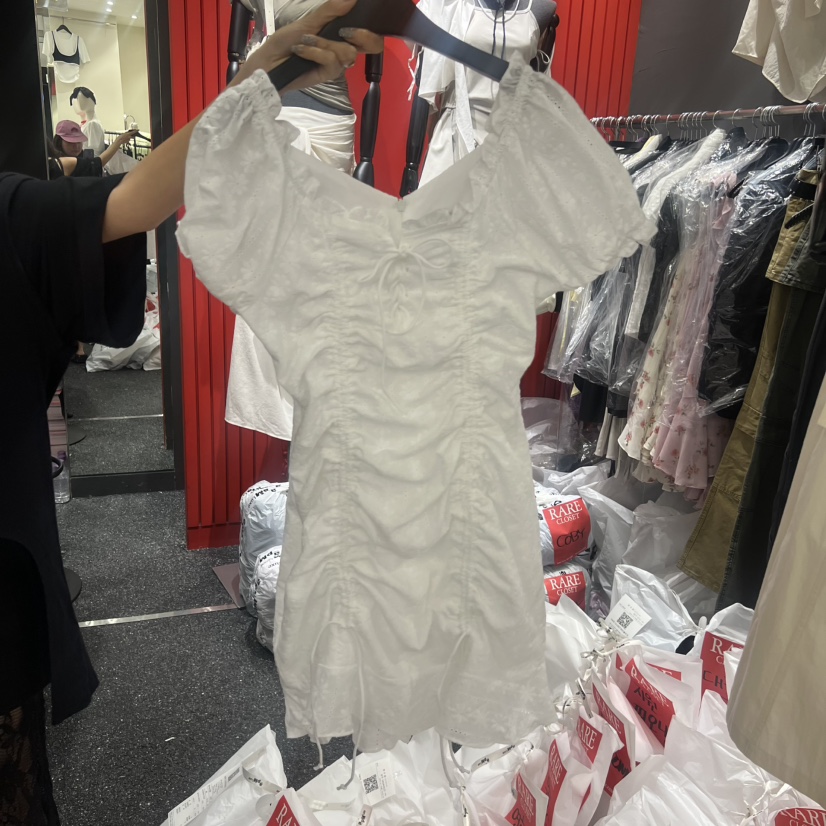 RARE CLOSET韓國直郵女士新款26春夏職業人氣連衣裙褶皺RARE CLOSET連衣裙圖色1