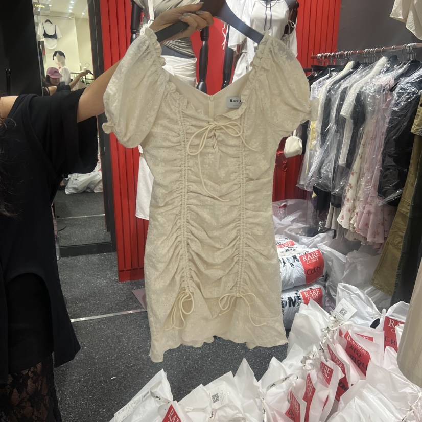 RARE CLOSET韓國直郵女士新款26春夏職業人氣連衣裙褶皺RARE CLOSET連衣裙圖色2