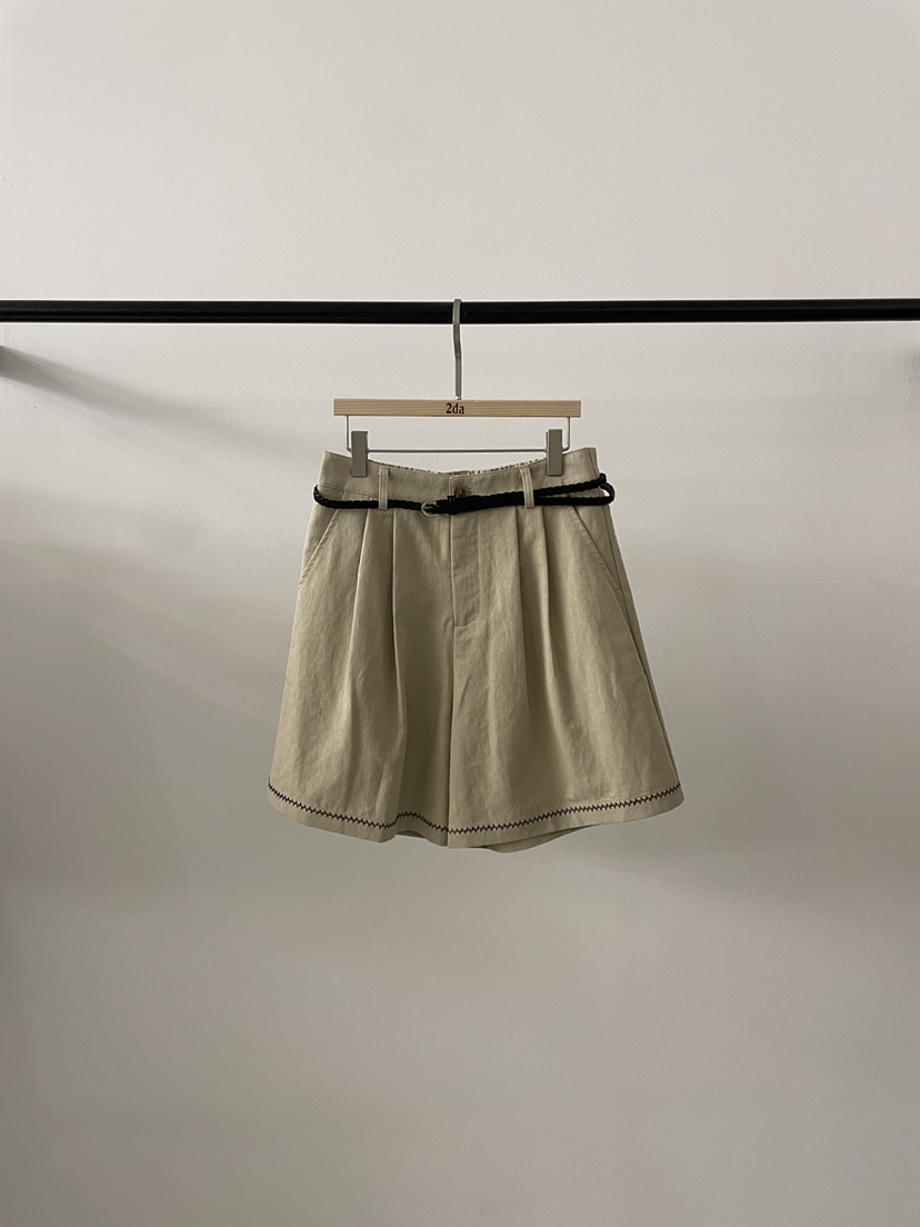 2DA/DARIMI-P韓國直郵實拍女裝新款時尚職業短褲含腰帶2DA/DARIMI-P短褲圖色2