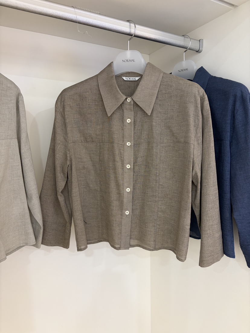 NORMAL韓國東大門直郵女士新款推薦職業26春夏襯衫蕾絲衫NORMAL襯衫/蕾絲衫