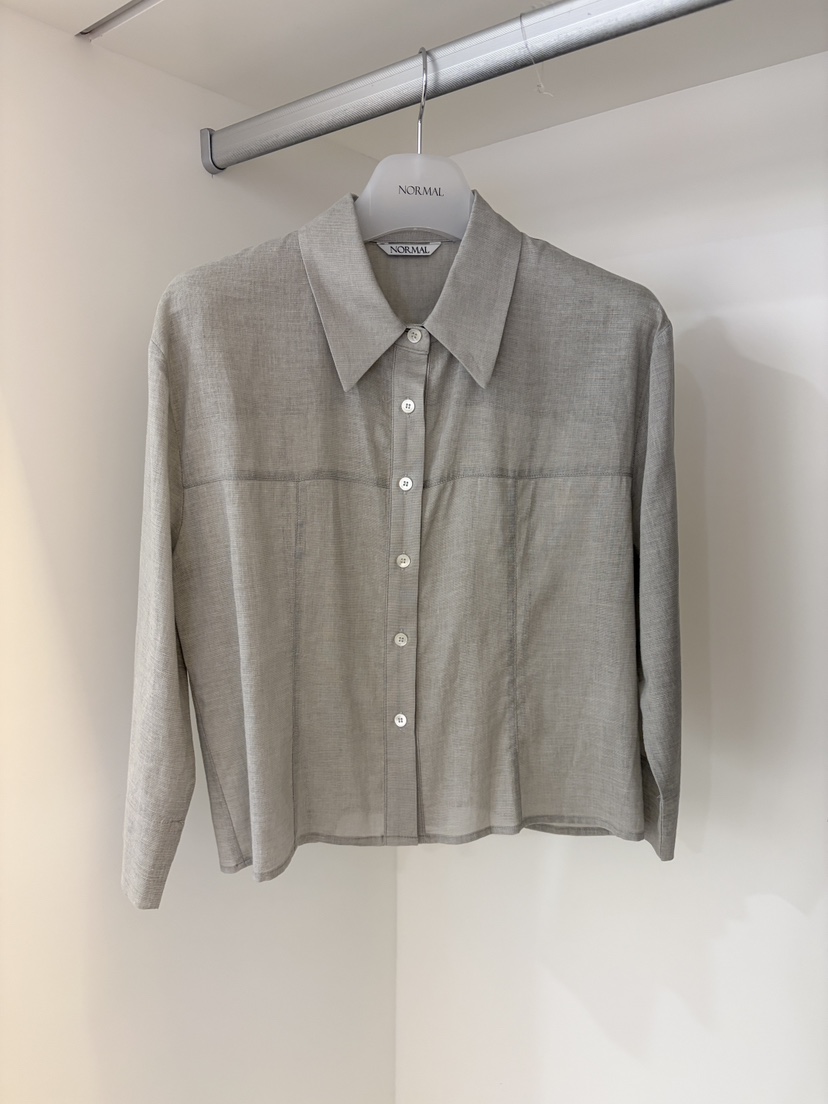 NORMAL韓國東大門直郵女士新款推薦職業26春夏襯衫蕾絲衫NORMAL襯衫/蕾絲衫圖色2