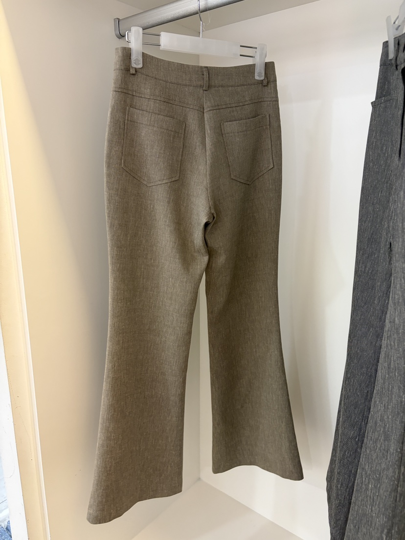 NORMAL韓國東大門直郵女裝新品休閑推薦休閑褲喇叭褲亞麻NORMAL休閑褲