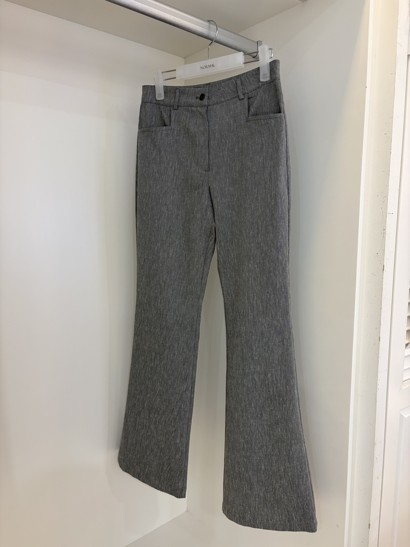 NORMAL韓國東大門直郵女裝新品休閑推薦休閑褲喇叭褲亞麻NORMAL休閑褲圖色2