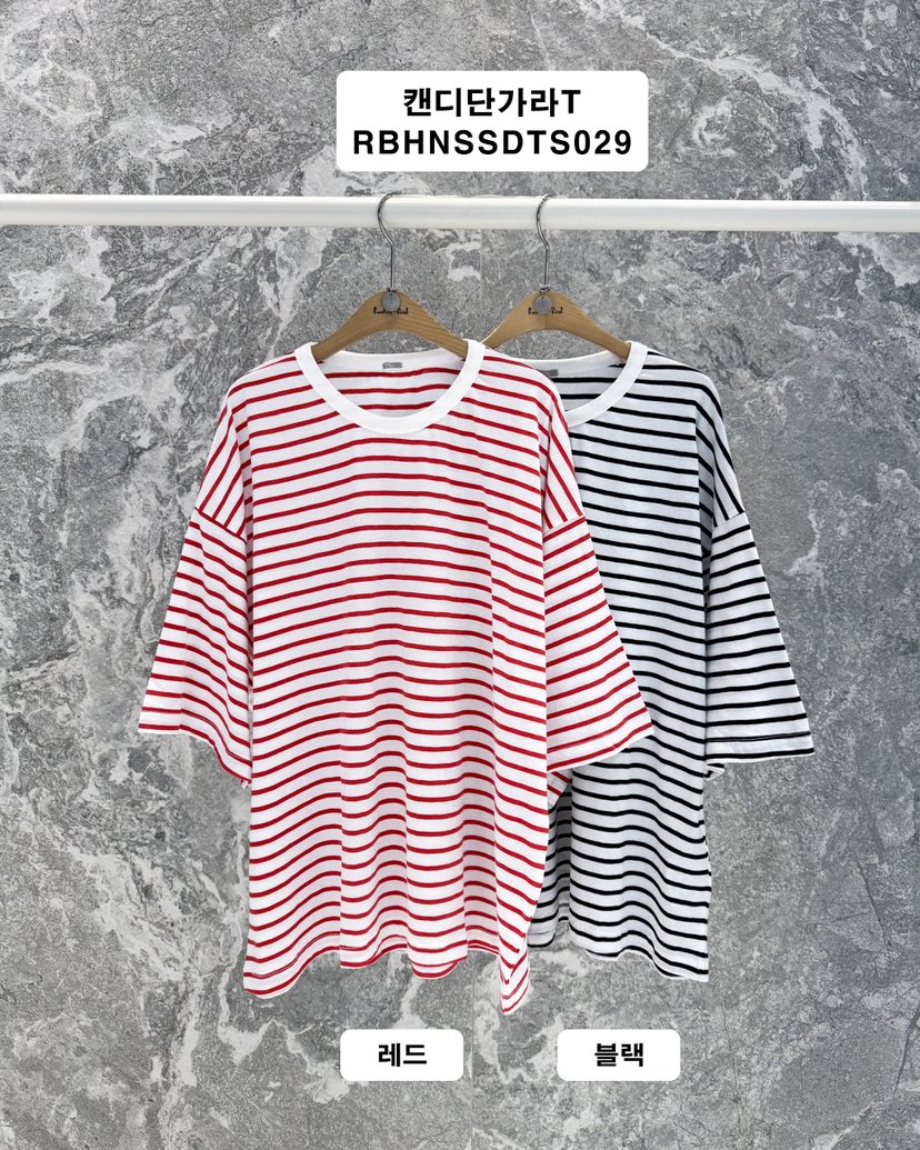 ROOKIE BUD韓國直郵女士新款職業時尚熱賣休閑推薦T恤條紋ROOKIE BUD-LT恤