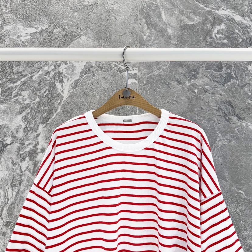 ROOKIE BUD韓國直郵女士新款職業時尚熱賣休閑推薦T恤條紋ROOKIE BUD-LT恤