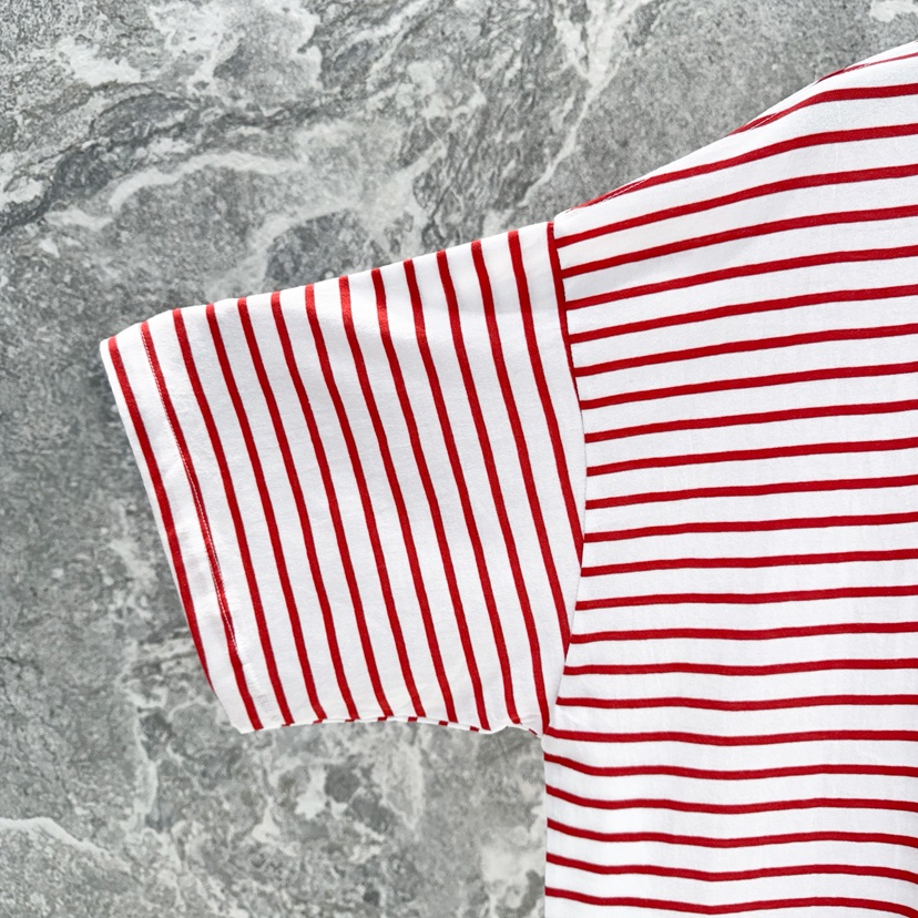 ROOKIE BUD韓國直郵女士新款職業時尚熱賣休閑推薦T恤條紋ROOKIE BUD-LT恤