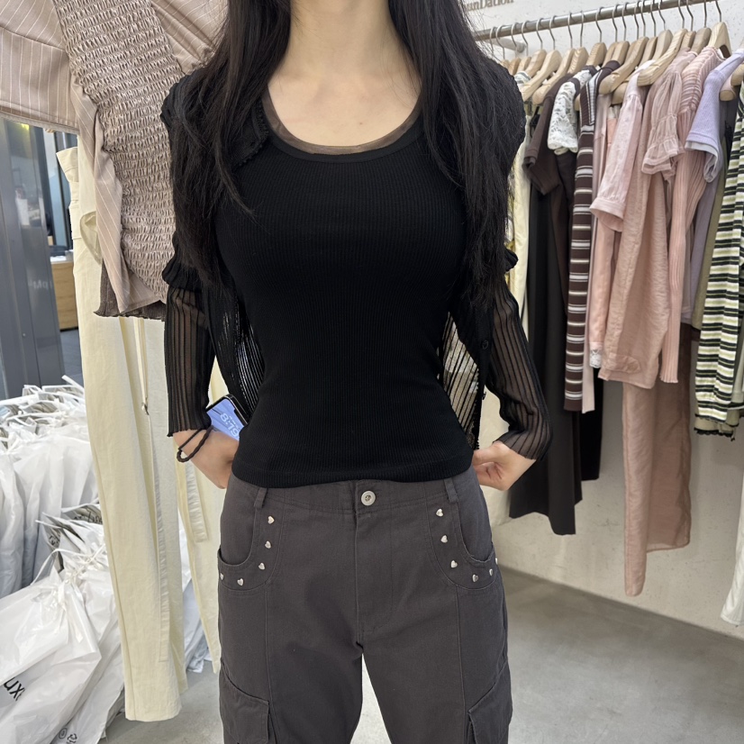 FOUNDATION韓國代購女士新品休閑職業時尚推薦熱賣吊帶背心FOUNDATION吊帶/背心圖色4