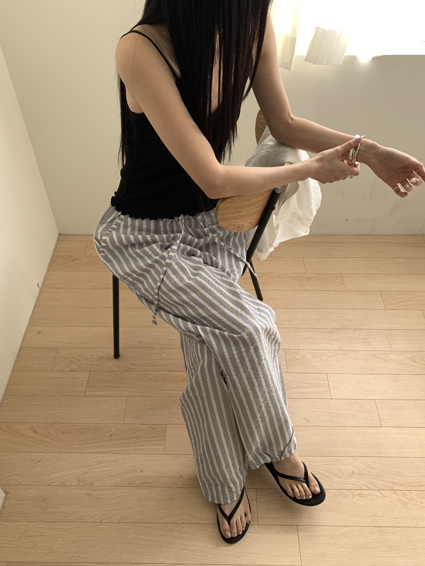 B_GARDER韓國代購女士新款人氣熱賣職業休閑時尚休閑褲條紋B.GARDER休閑褲