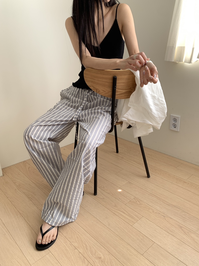 B_GARDER韓國代購女士新款人氣熱賣職業休閑時尚休閑褲條紋B.GARDER休閑褲