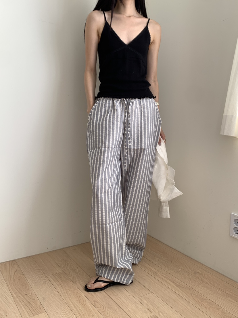 B_GARDER韓國代購女士新款人氣熱賣職業休閑時尚休閑褲條紋B.GARDER休閑褲