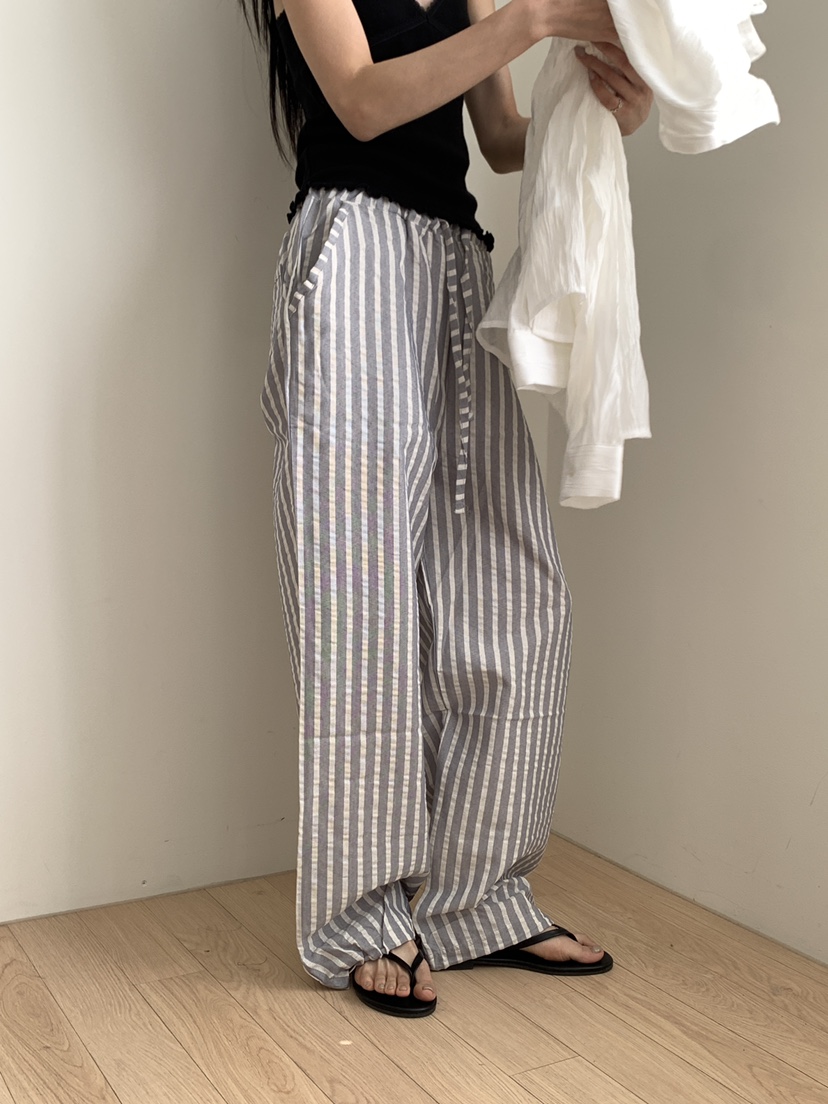 B_GARDER韓國代購女士新款人氣熱賣職業休閑時尚休閑褲條紋B.GARDER休閑褲