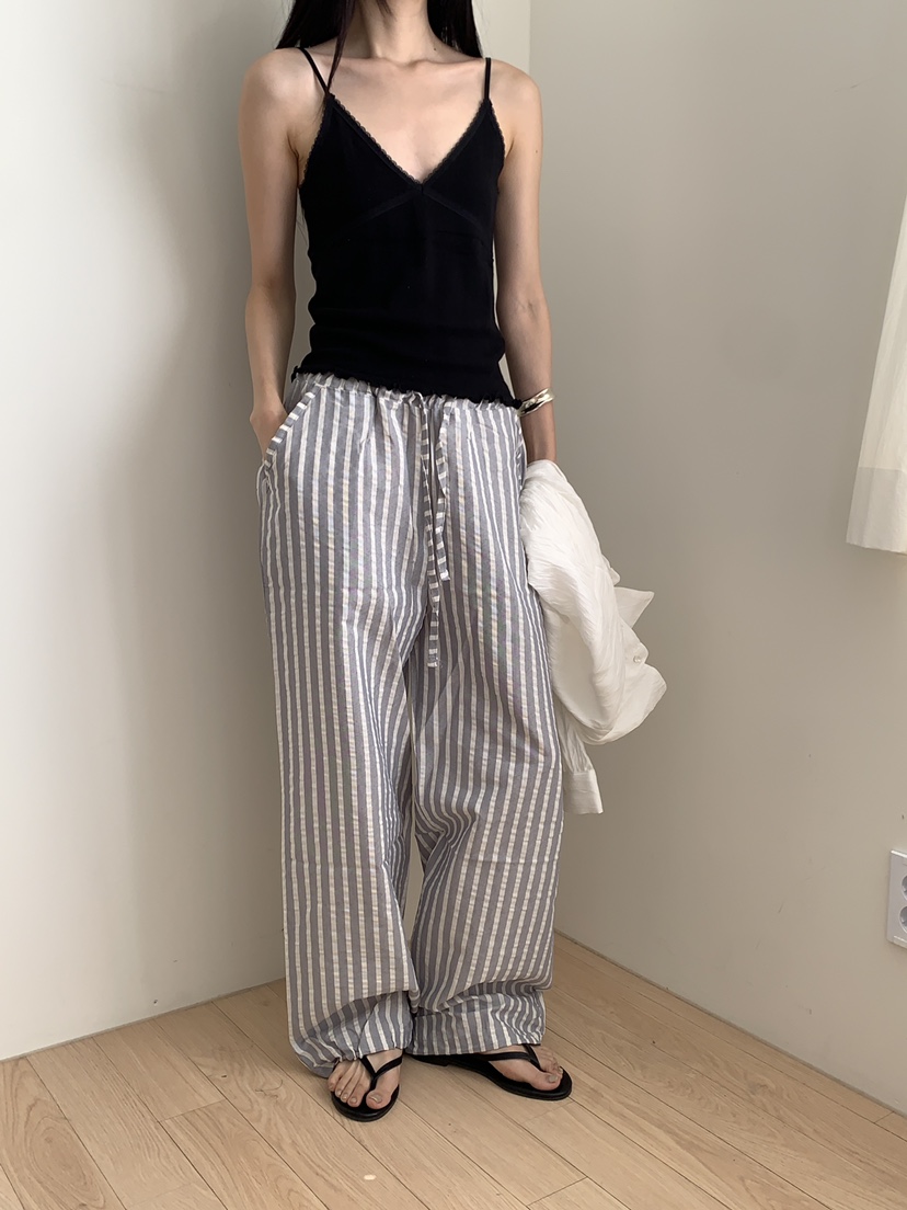 B_GARDER韓國代購女士新款人氣熱賣職業休閑時尚休閑褲條紋B.GARDER休閑褲