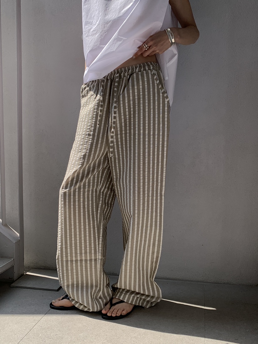 B_GARDER韓國代購女士新款人氣熱賣職業休閑時尚休閑褲條紋B.GARDER休閑褲