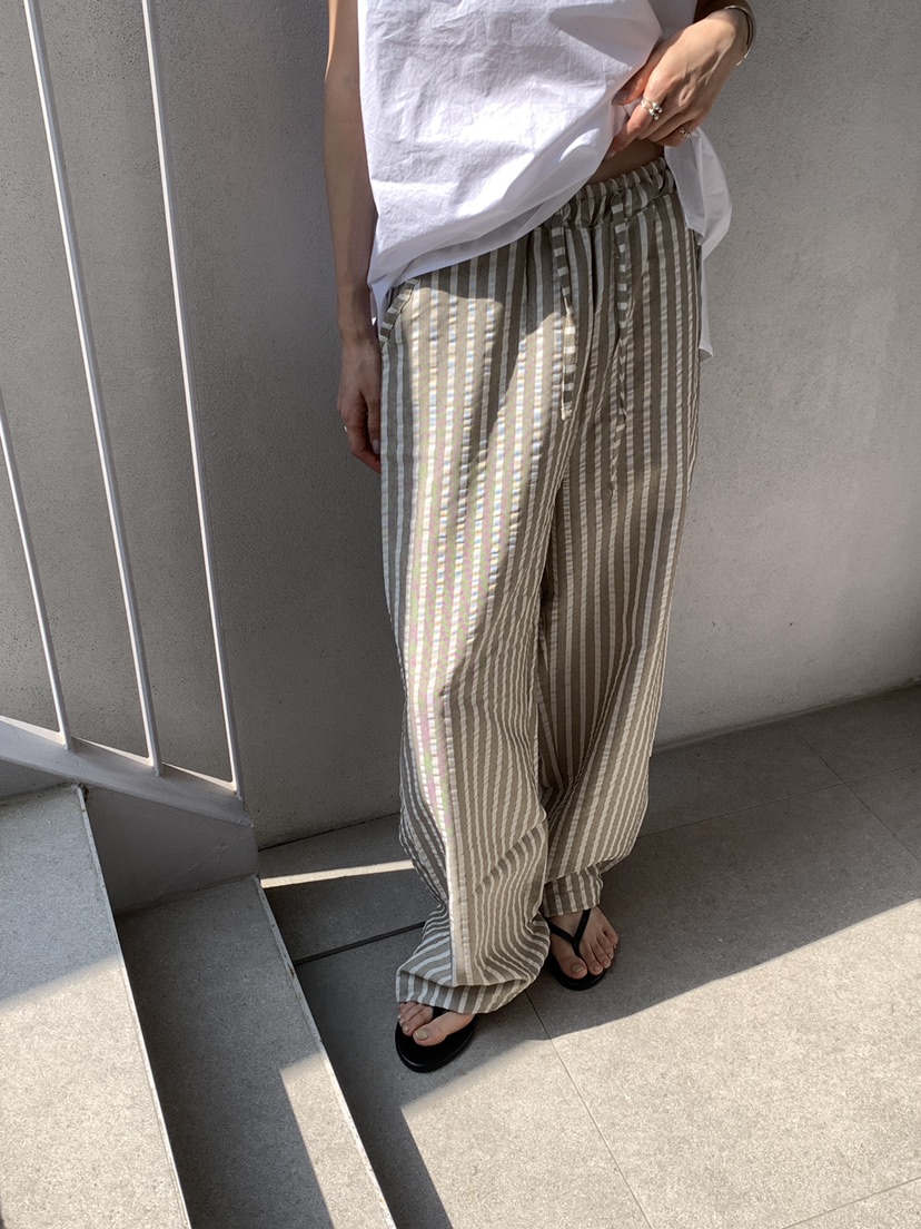 B_GARDER韓國代購女士新款人氣熱賣職業休閑時尚休閑褲條紋B.GARDER休閑褲