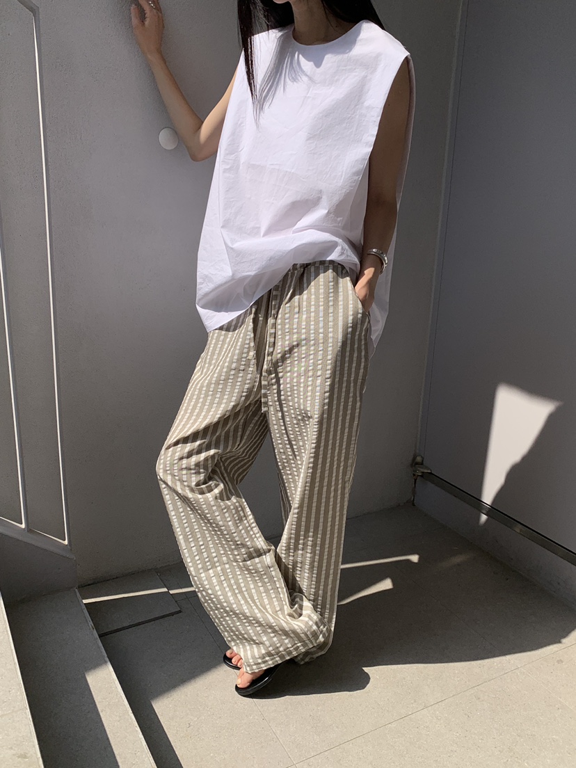 B_GARDER韓國代購女士新款人氣熱賣職業休閑時尚休閑褲條紋B.GARDER休閑褲