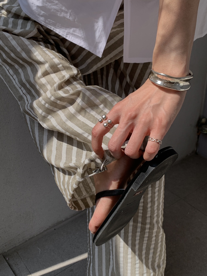 B_GARDER韓國代購女士新款人氣熱賣職業休閑時尚休閑褲條紋B.GARDER休閑褲