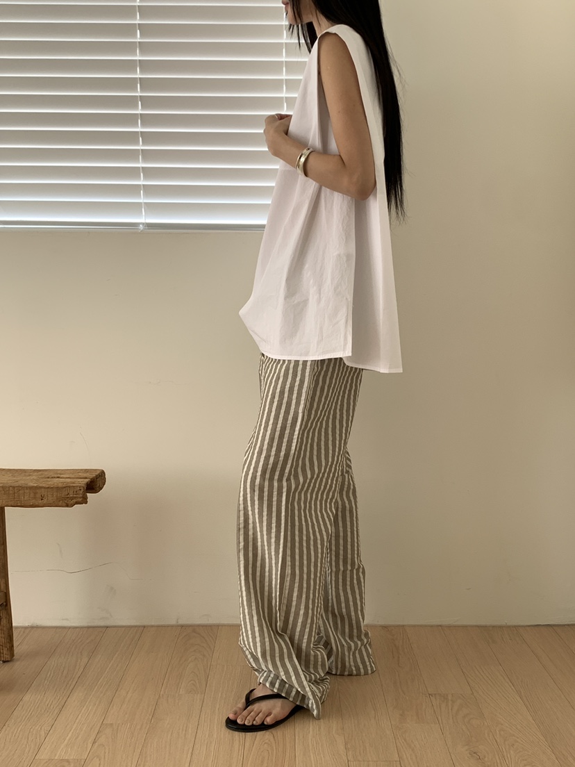 B_GARDER韓國代購女士新款人氣熱賣職業休閑時尚休閑褲條紋B.GARDER休閑褲