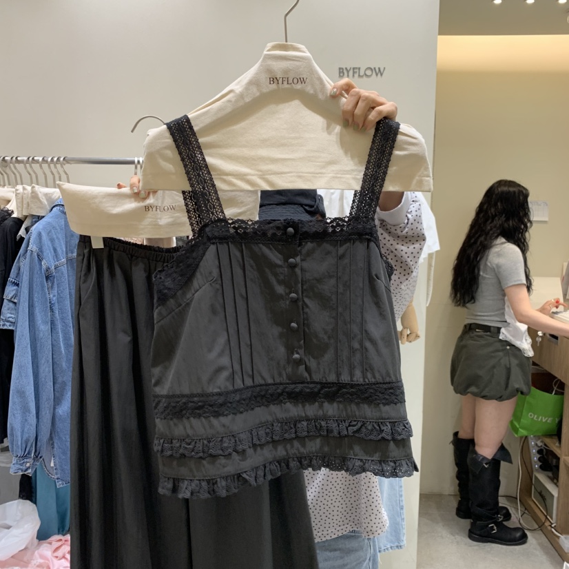 BY FLOW韓國東大門直郵女士新款休閑時尚推薦人氣吊帶背心BY FLOW吊帶/背心圖色2