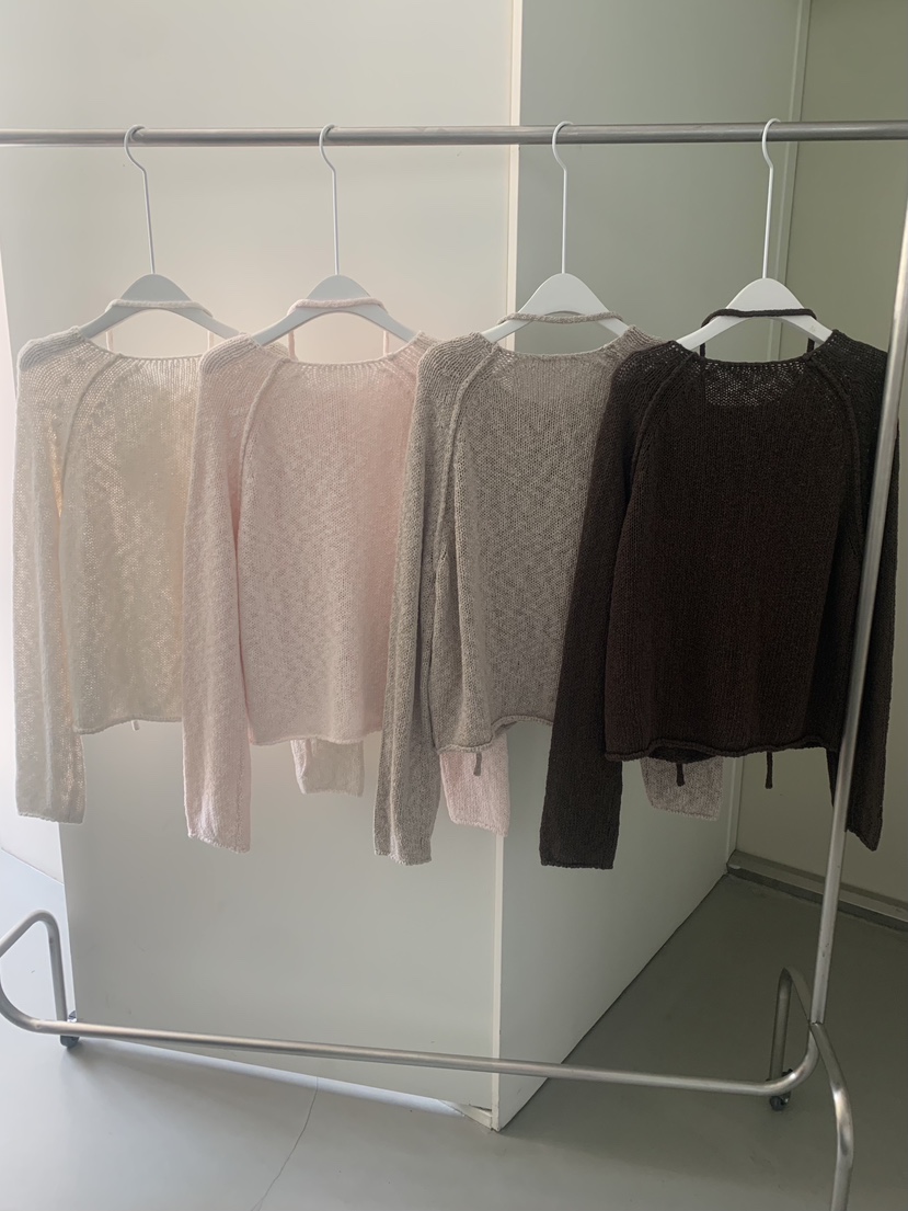 SHOP POSTER韓國直郵女士新款休閑熱賣時尚針織衫含腰繩SHOP_POSTER針織衫