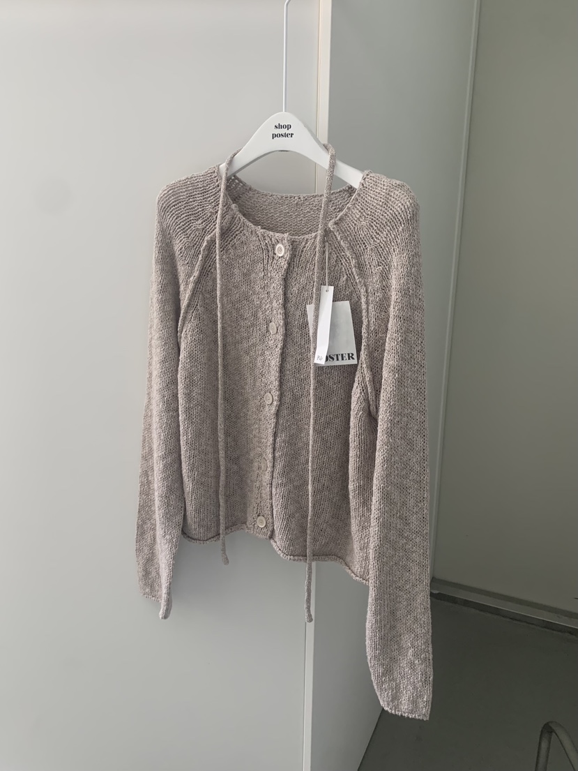 SHOP POSTER韓國直郵女士新款休閑熱賣時尚針織衫含腰繩SHOP_POSTER針織衫圖色3