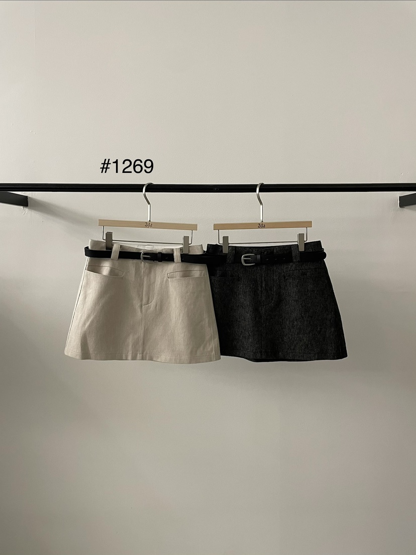 2DA/DARIMI-P韓國東大門直郵女士新品時尚推薦裙褲含腰帶2DA/DARIMI-P裙褲