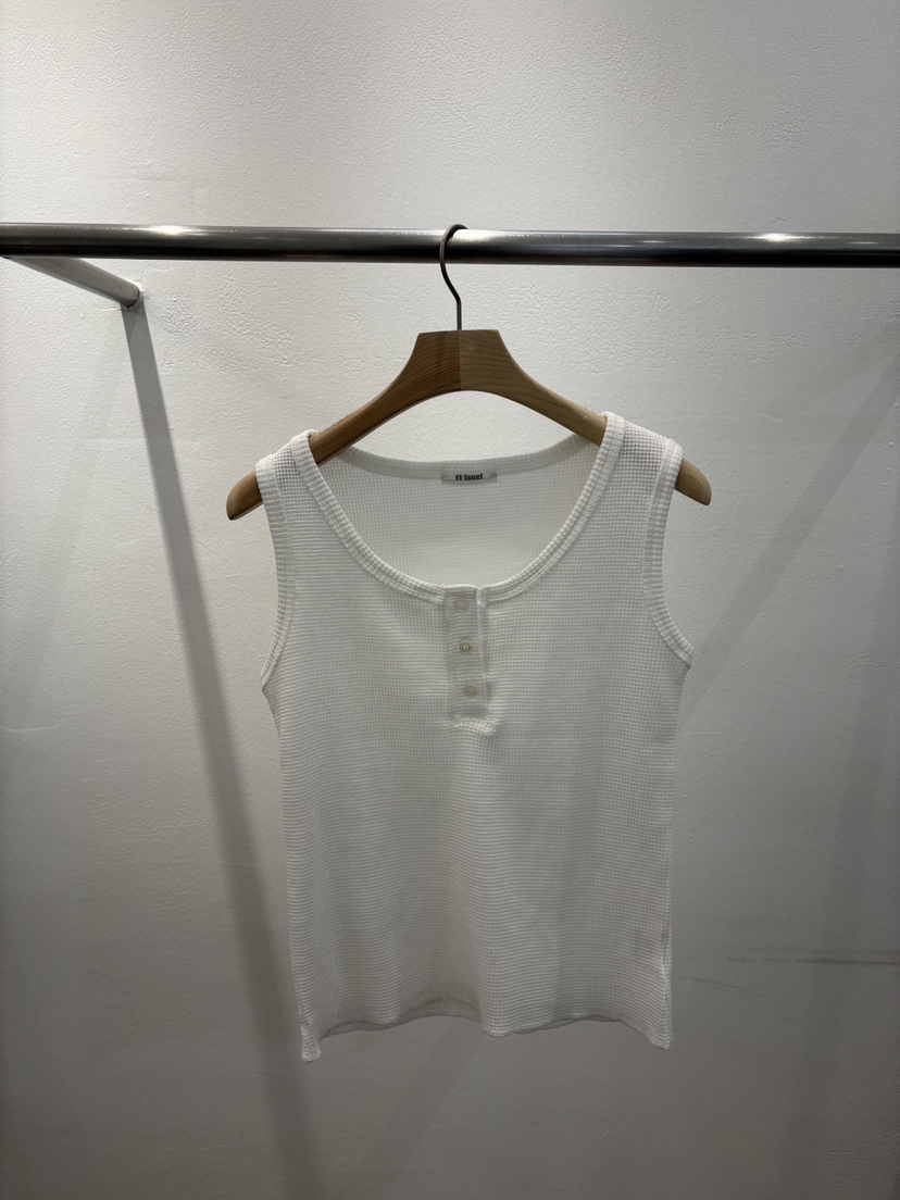 FL LANEL韓國東大門直郵女裝新品推薦吊帶背心華夫格格紋FL LANEL吊帶/背心圖色1