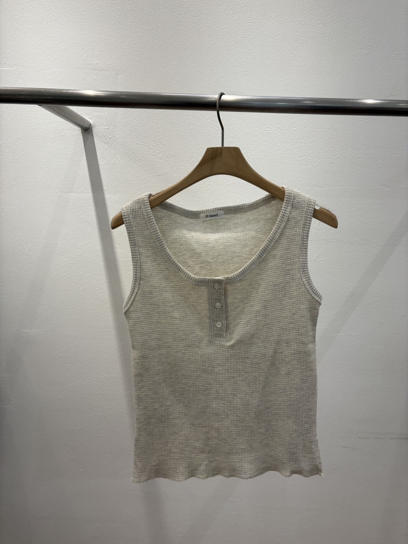 FL LANEL韓國東大門直郵女裝新品推薦吊帶背心華夫格格紋FL LANEL吊帶/背心圖色3