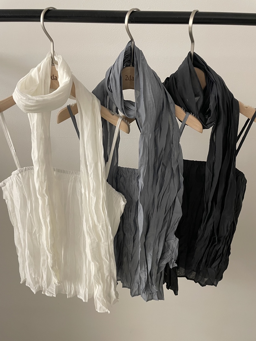 2DA/DARIMI-P韓國東大門代購女士新款熱賣吊帶背心含圍巾2DA/DARIMI-P吊帶/背心