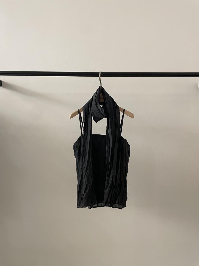 2DA/DARIMI-P韓國東大門代購女士新款熱賣吊帶背心含圍巾2DA/DARIMI-P吊帶/背心圖色3深藍色