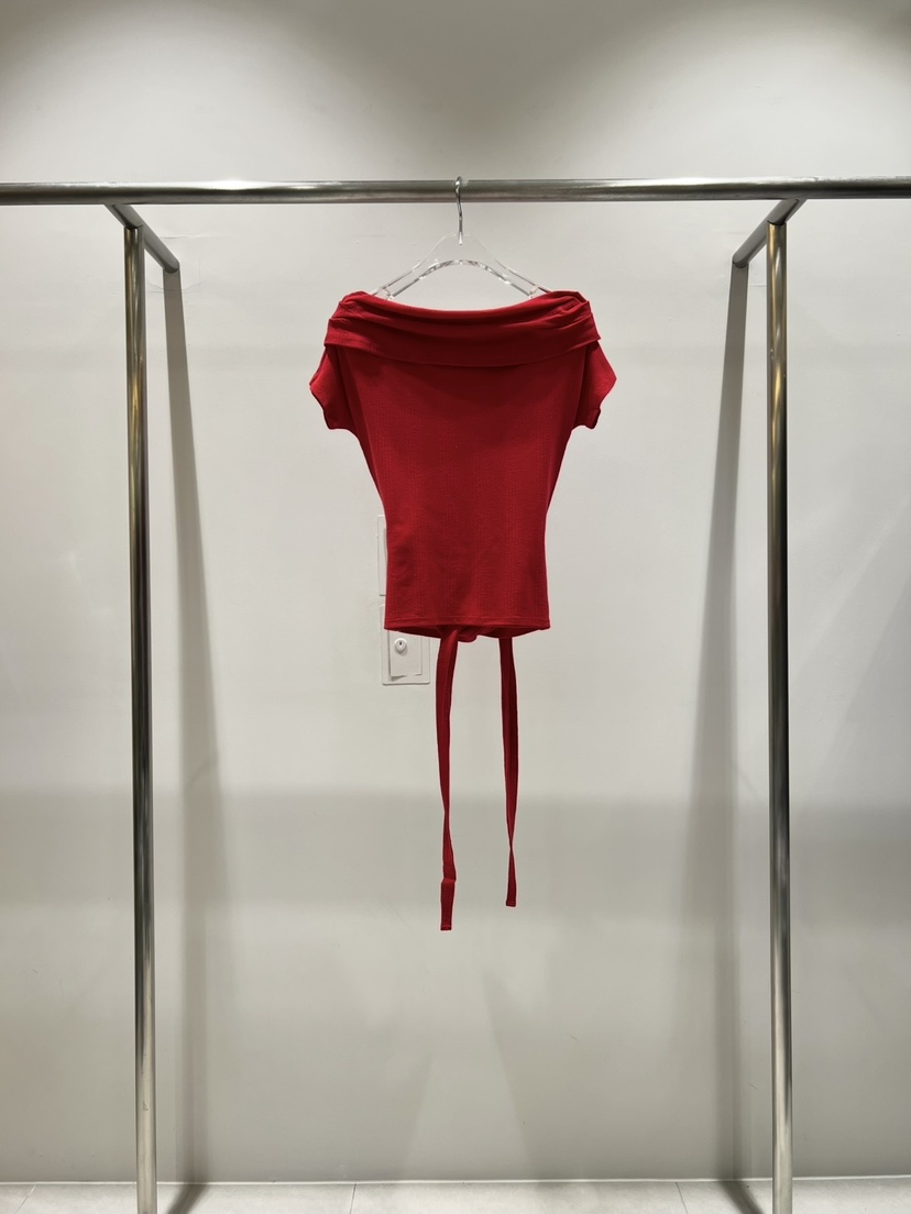 CESTLAVIE韓國代購女裝新款職業人氣推薦熱賣26春夏T恤露肩緞CESTLAVIET恤